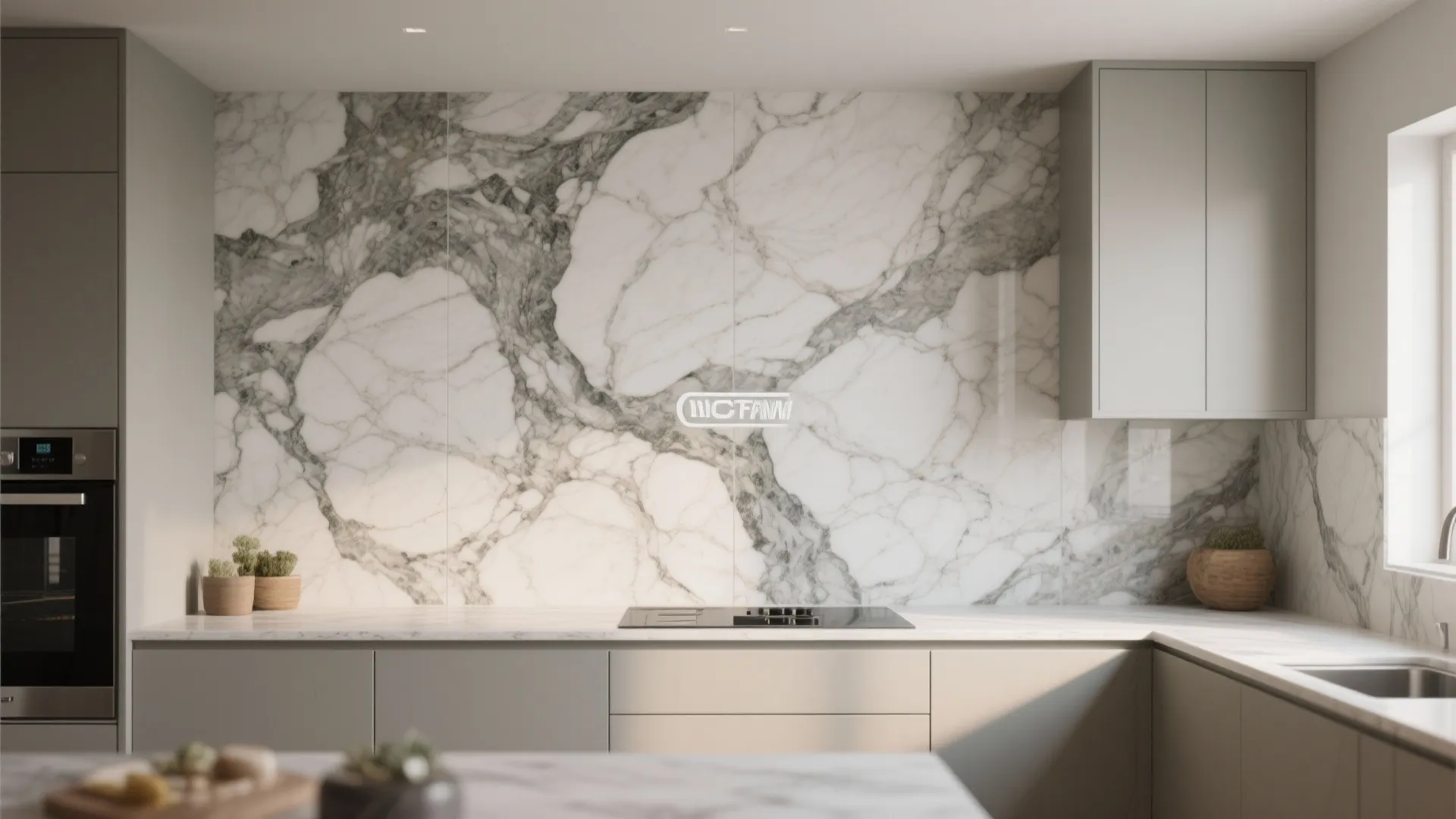 5. Statement backsplash as art and function