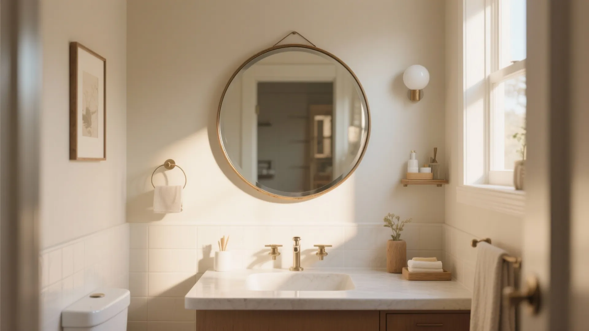 4. Statement Mirror as a Centerpiece