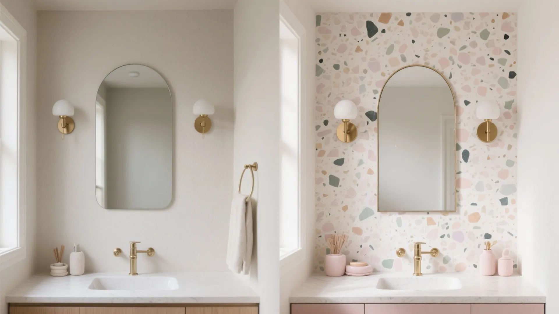 Statement wall: tile, wallpaper, or mural