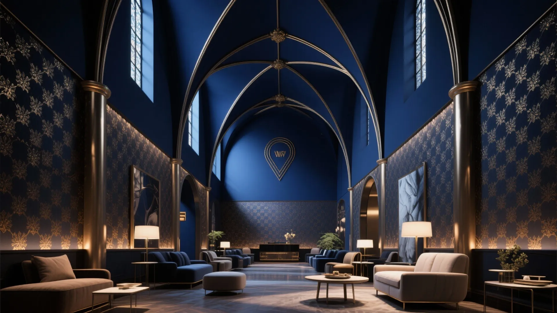 10. Statement Ceiling Paint or Wallpaper