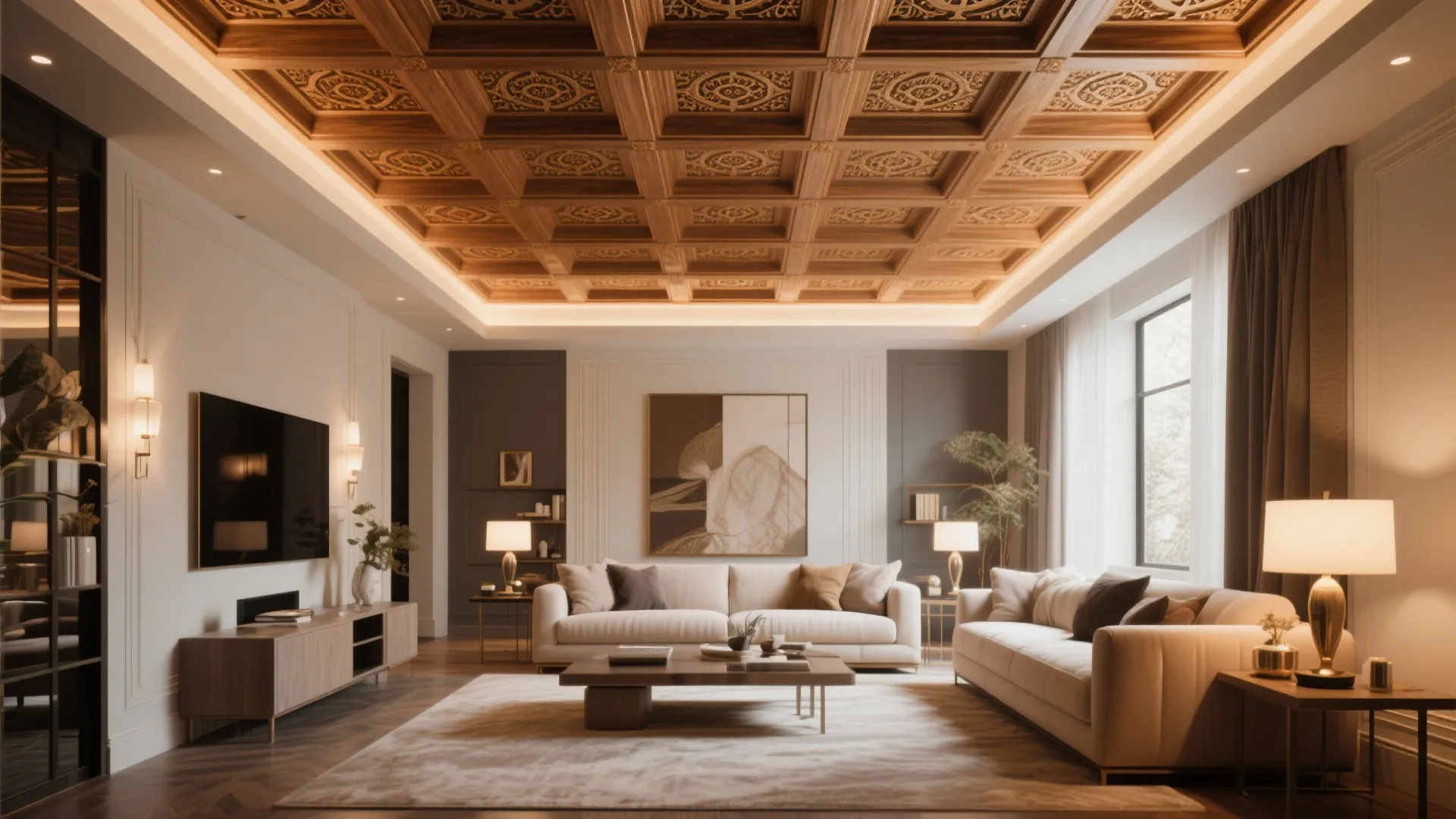 6. Statement Ceiling Design