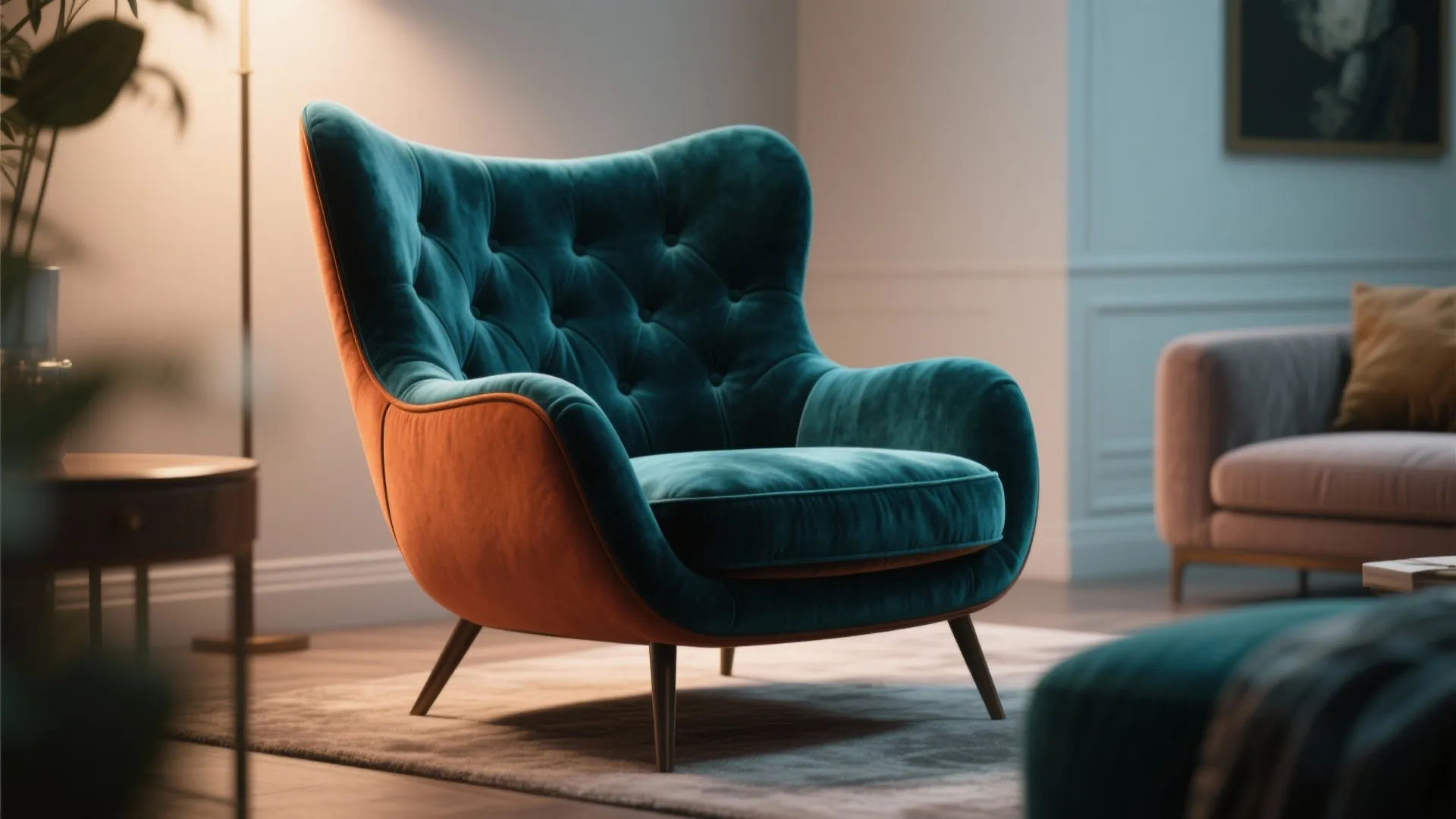 5. Statement accent chair as a focal point