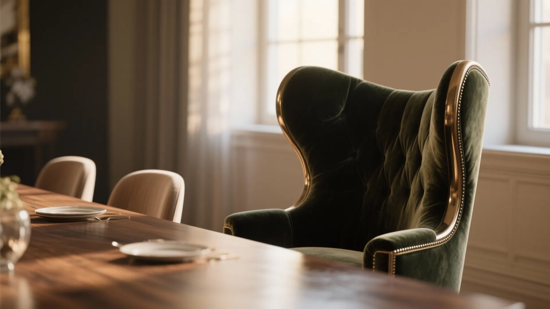 2. One Statement Chair, Subtle Support