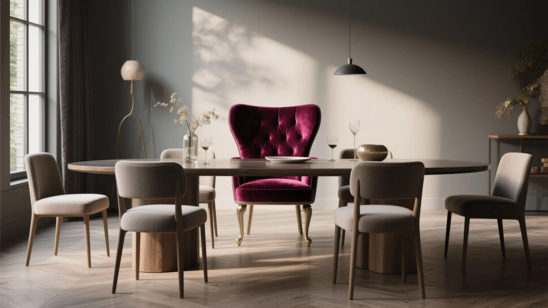 5. Statement Chair at the Head