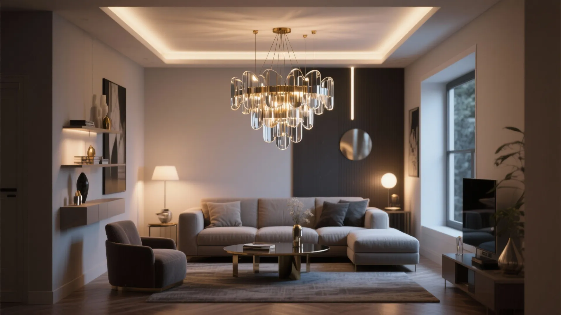 6. Statement Chandelier