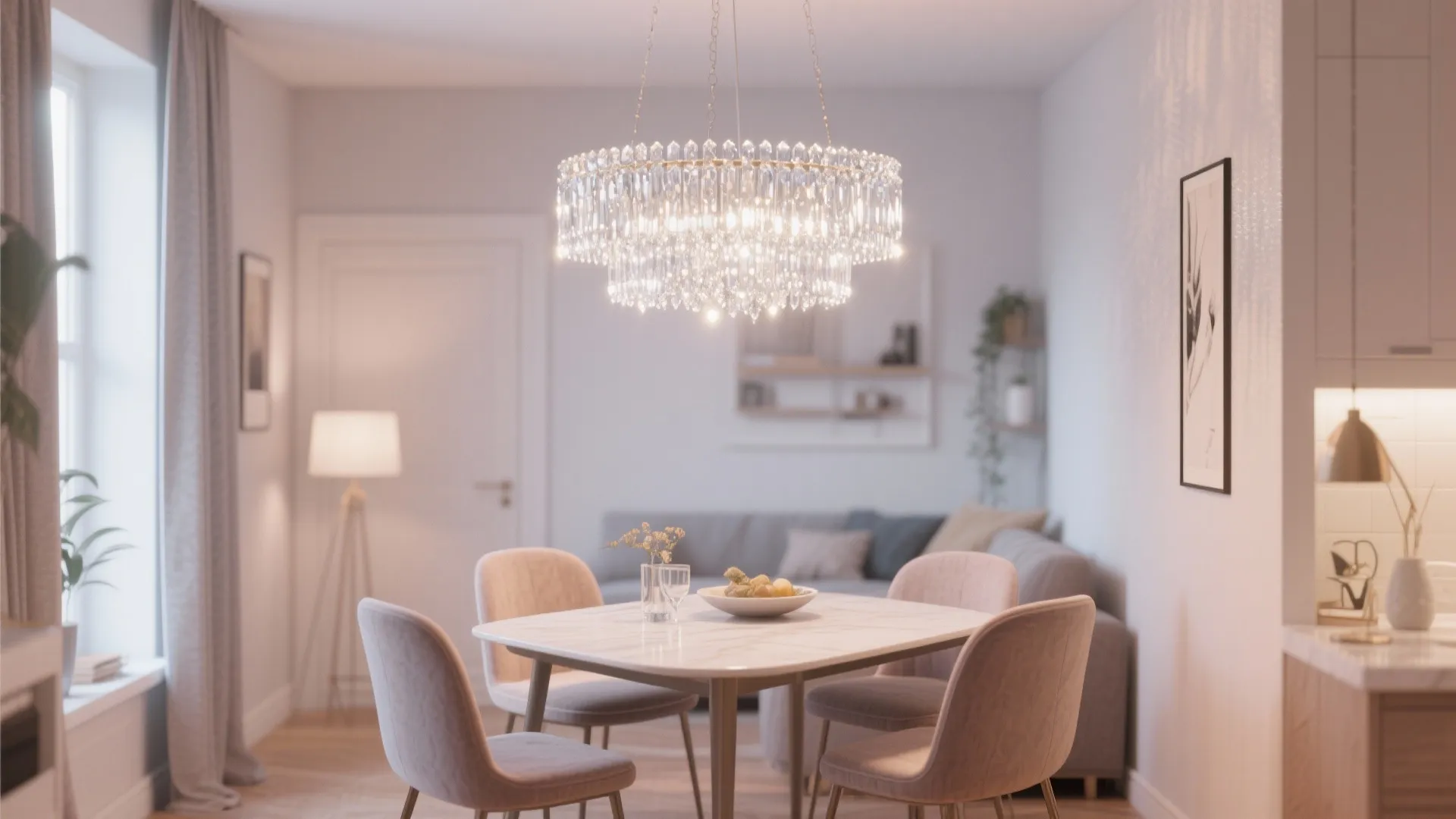 6. Add a Statement Chandelier