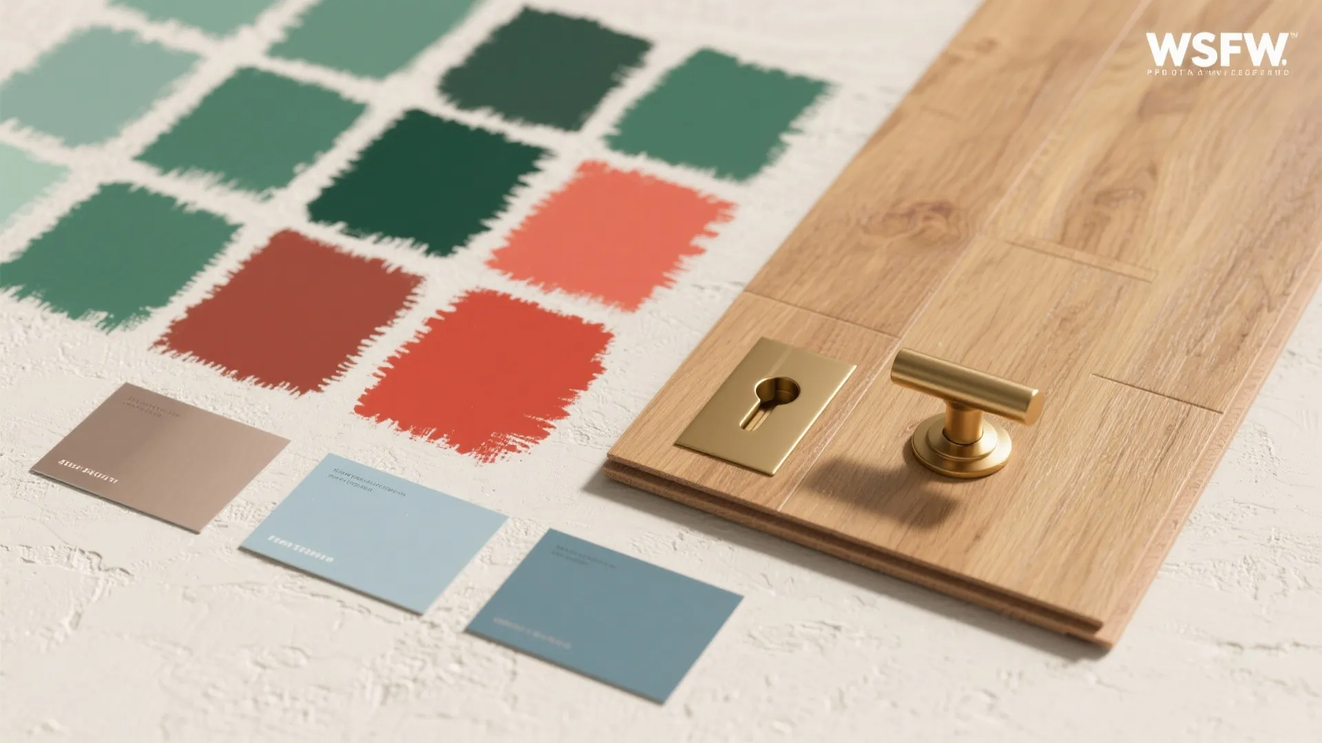 3) Statement color doors