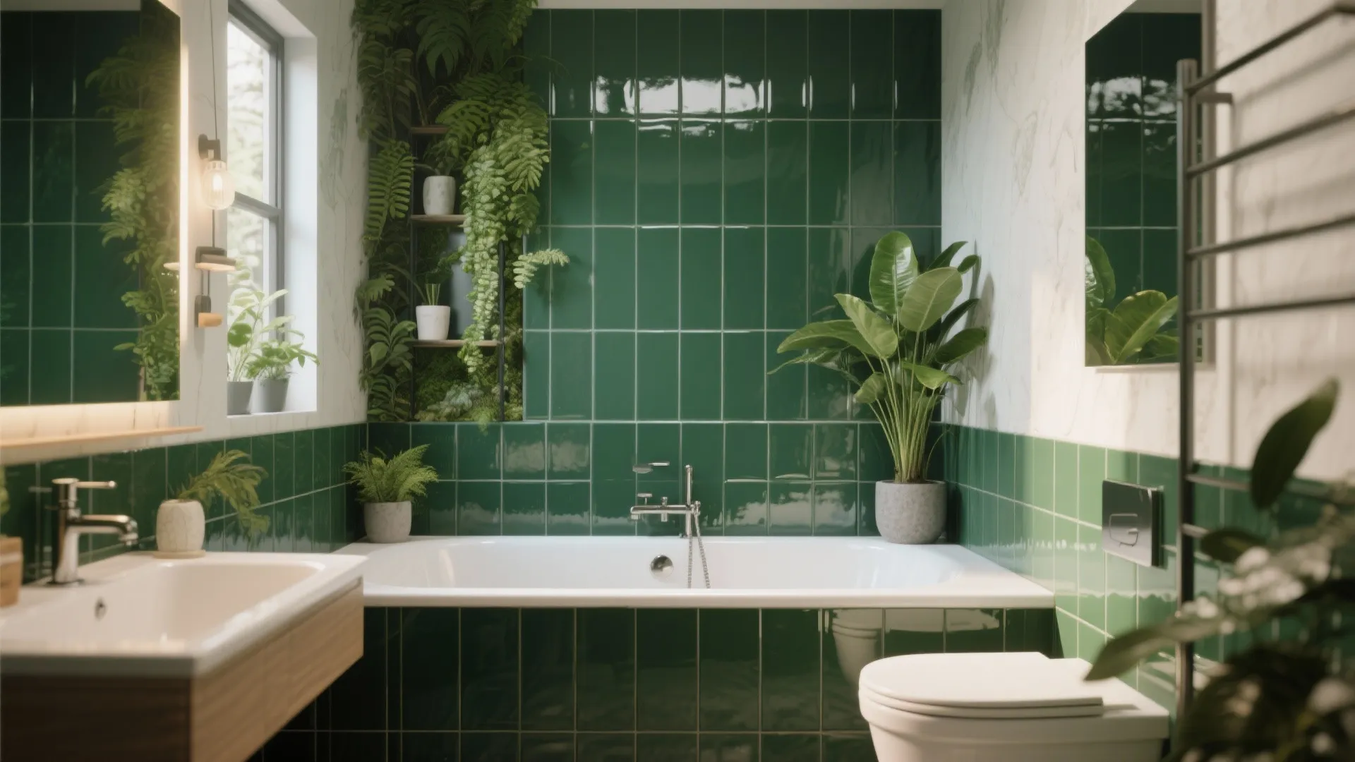 8. Statement Color Glazed Tile