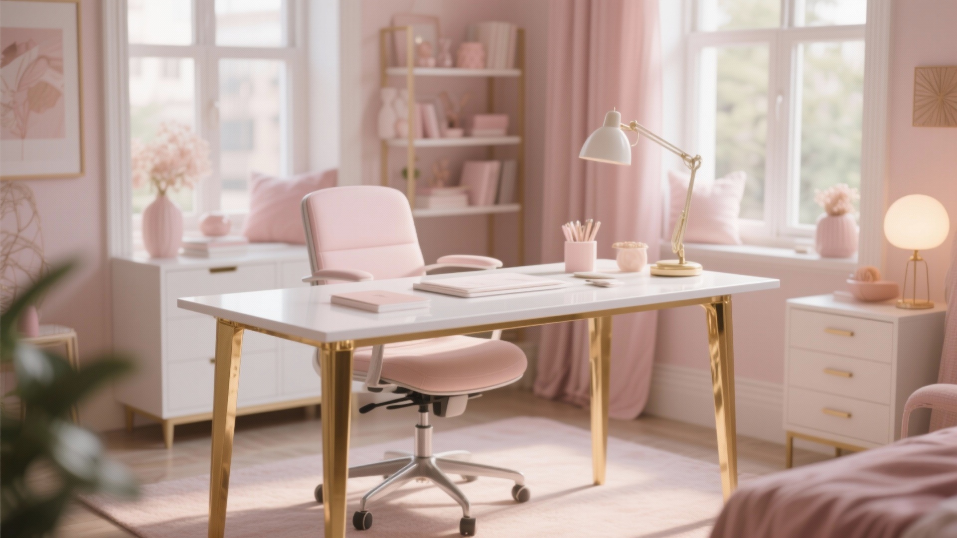 10 Girly Office Ideas for Chic Workspaces