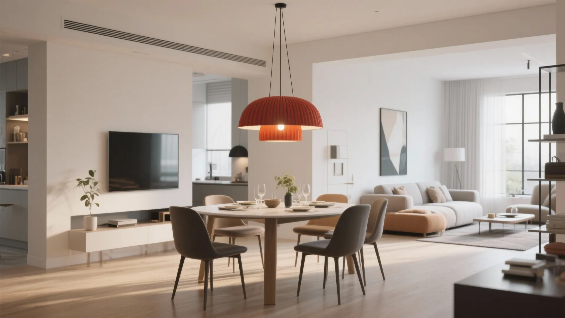 4. Statement Lighting Over the Table