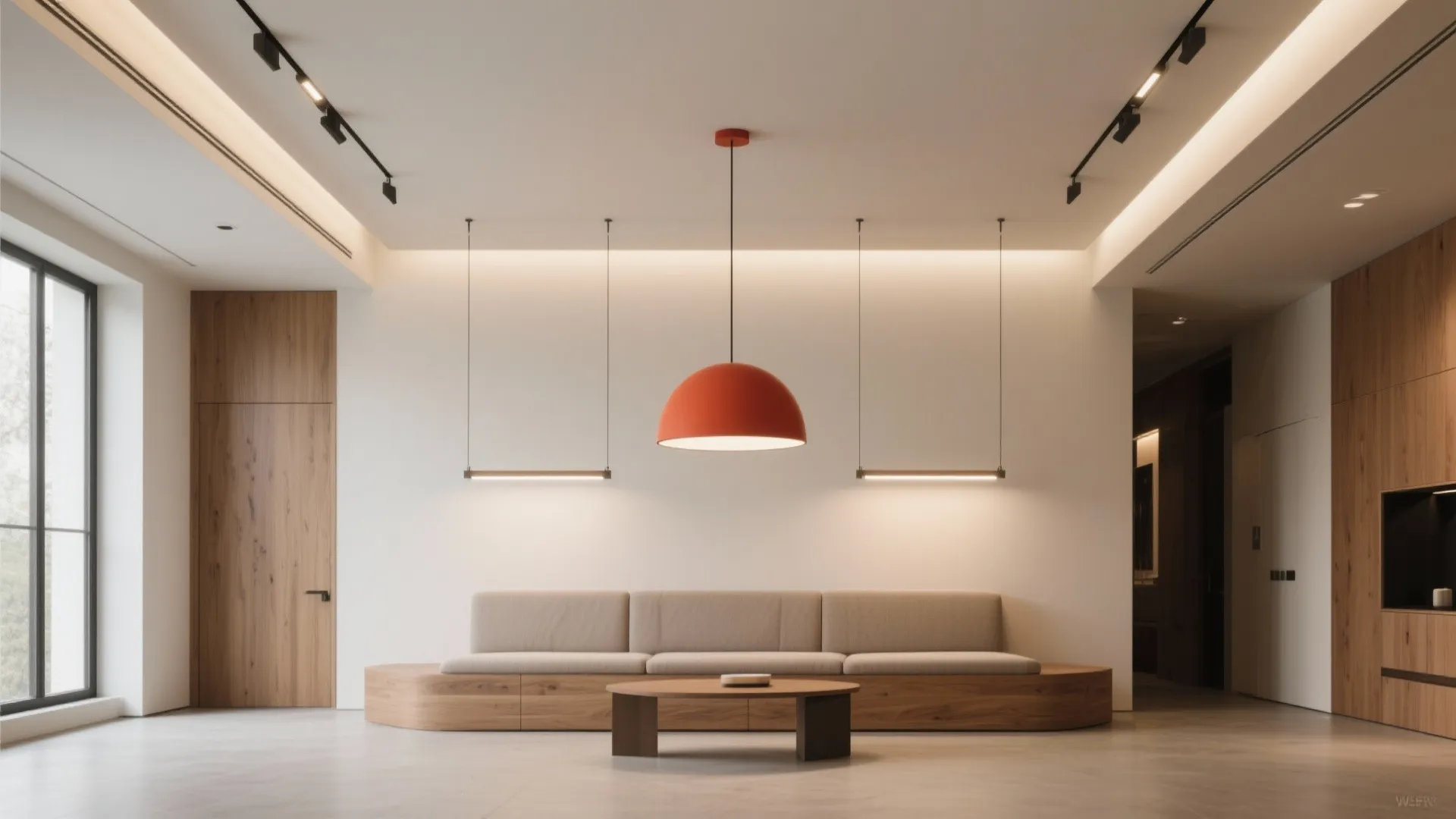 Statement Drop with Integrated Linear Pendants