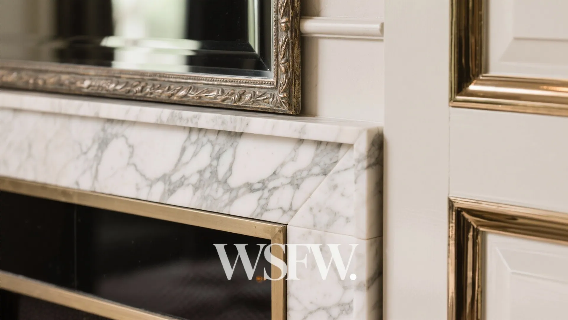 Statement Surface: Stone, Mirror, or Lacquer