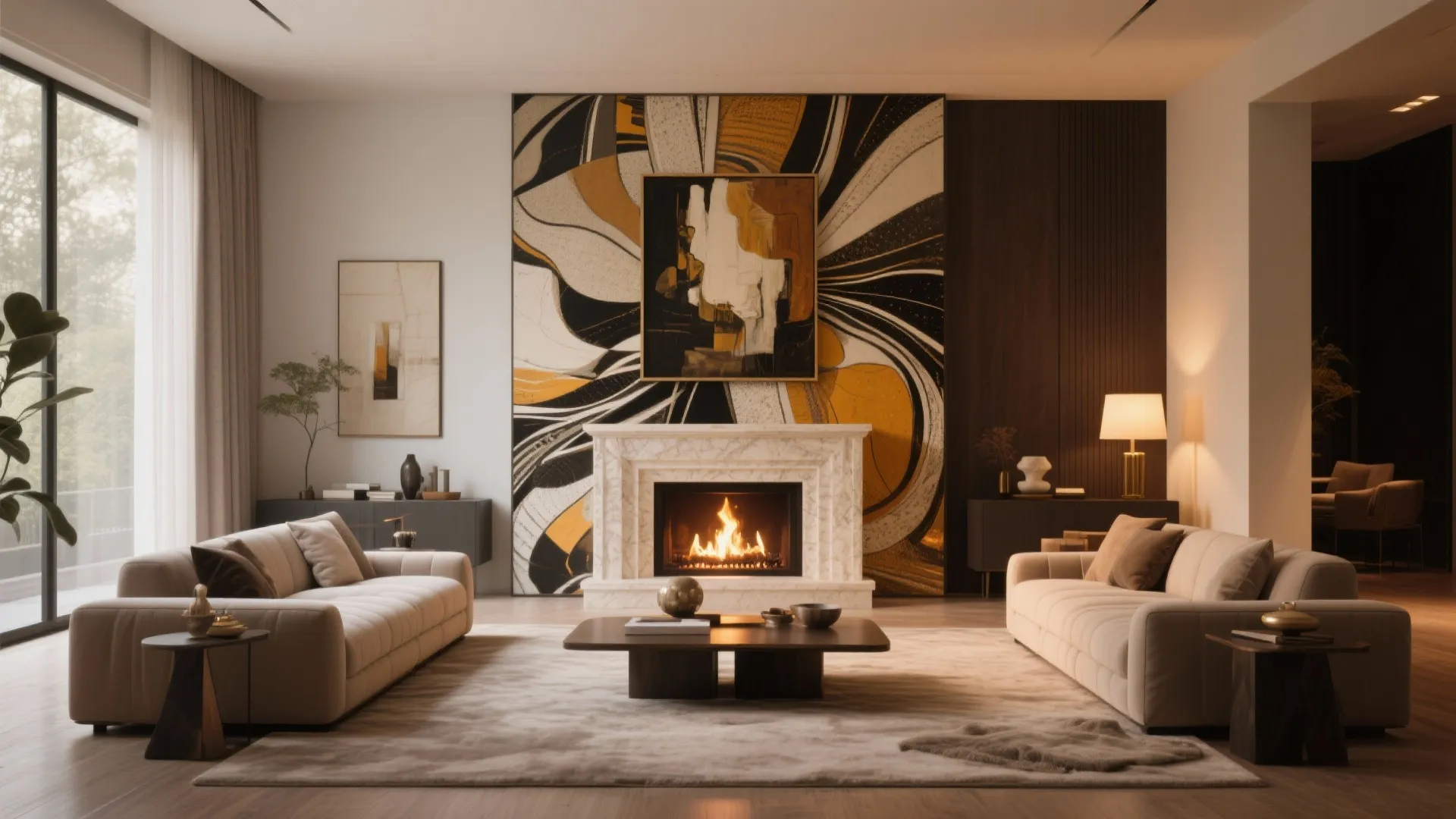 5. Statement fireplace wall