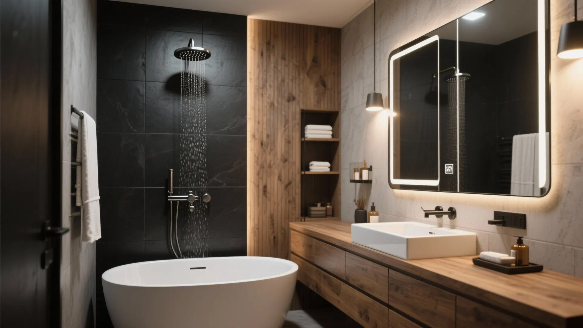 4. Statement fixtures and simple mirrors