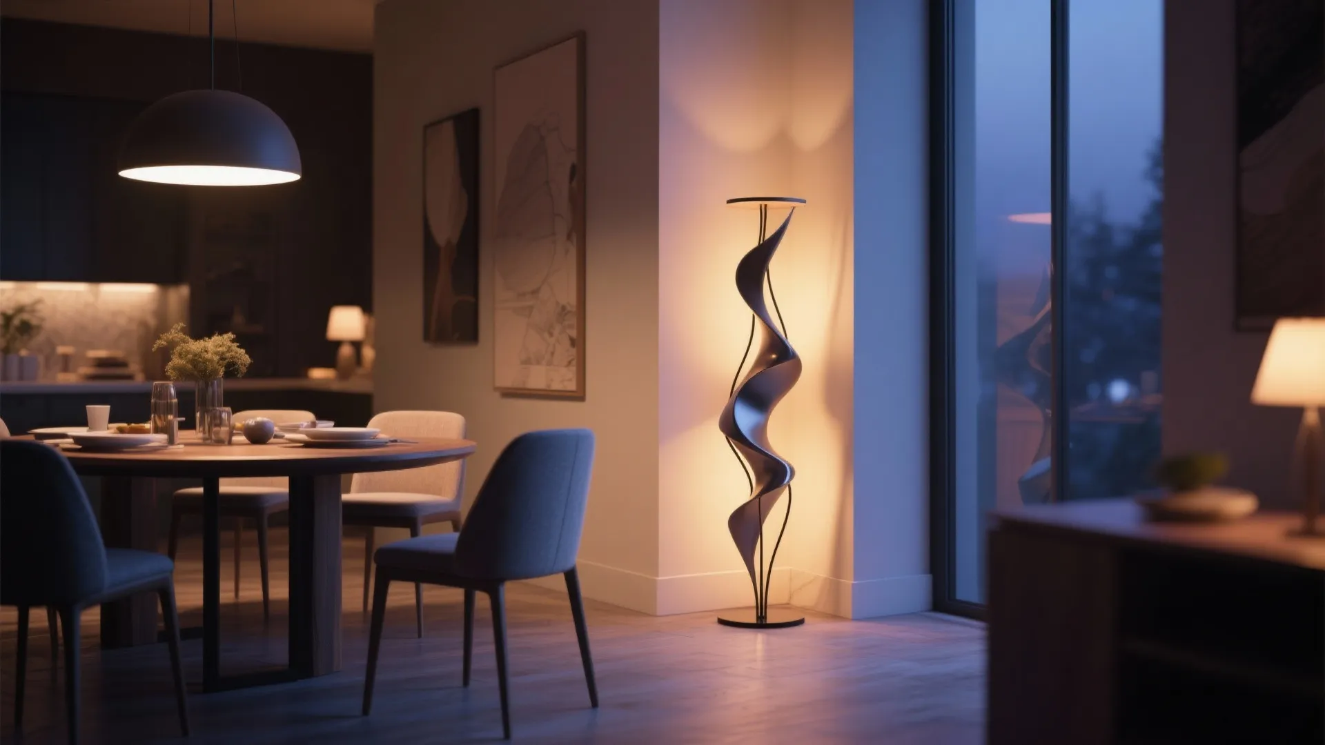 7. Statement Floor Lamp