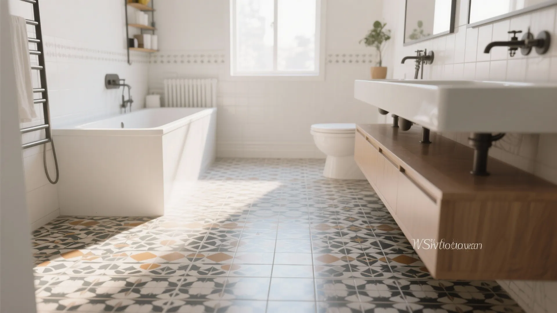 8. Statement Floor Tiles