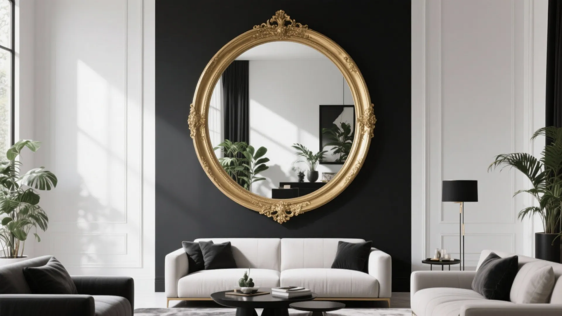 6. Statement Gold Mirror