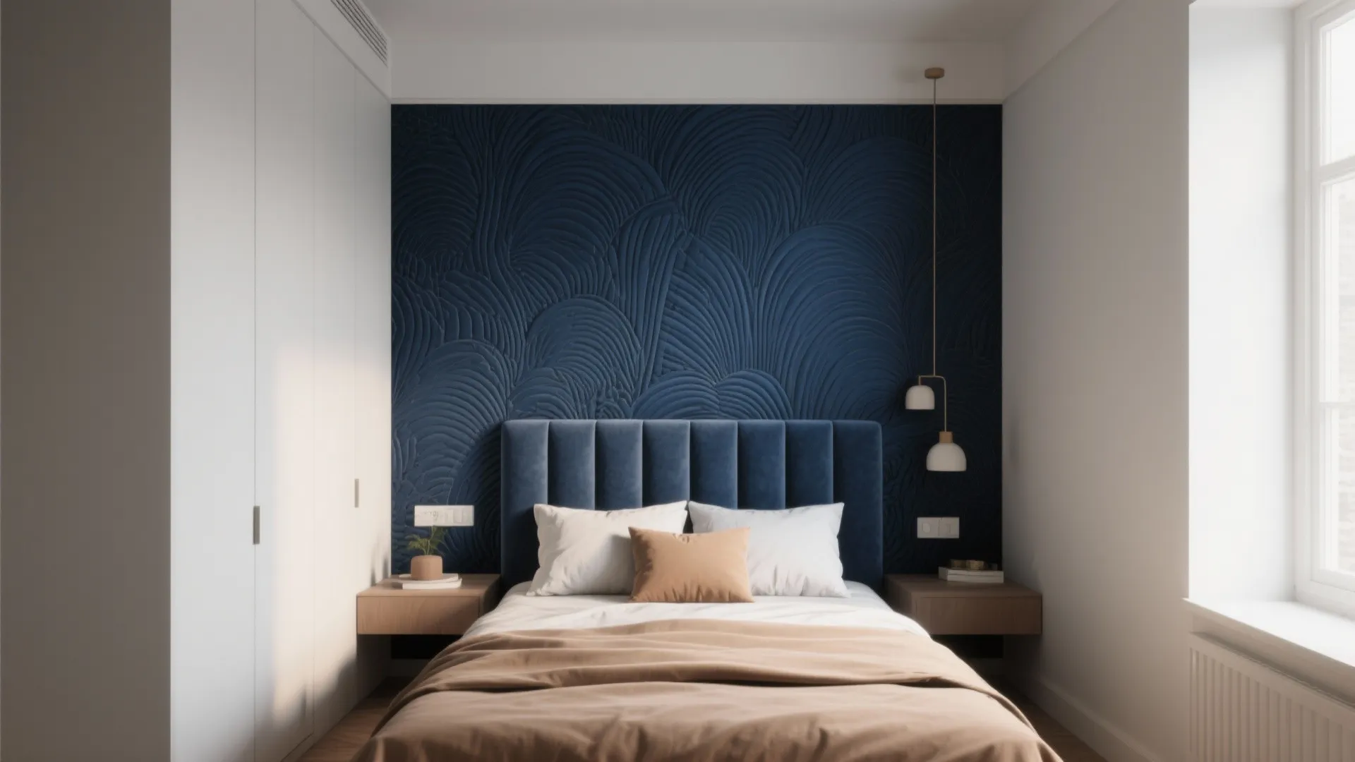 7. Statement headboard wall