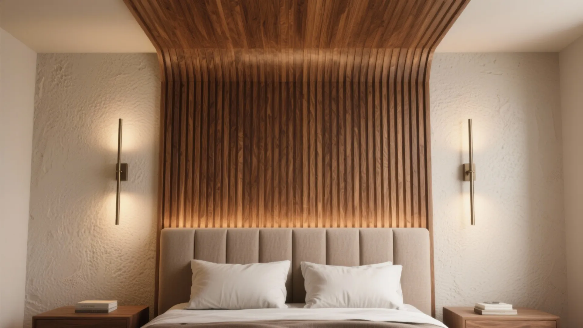 Statement Headboard and Vertical Styling