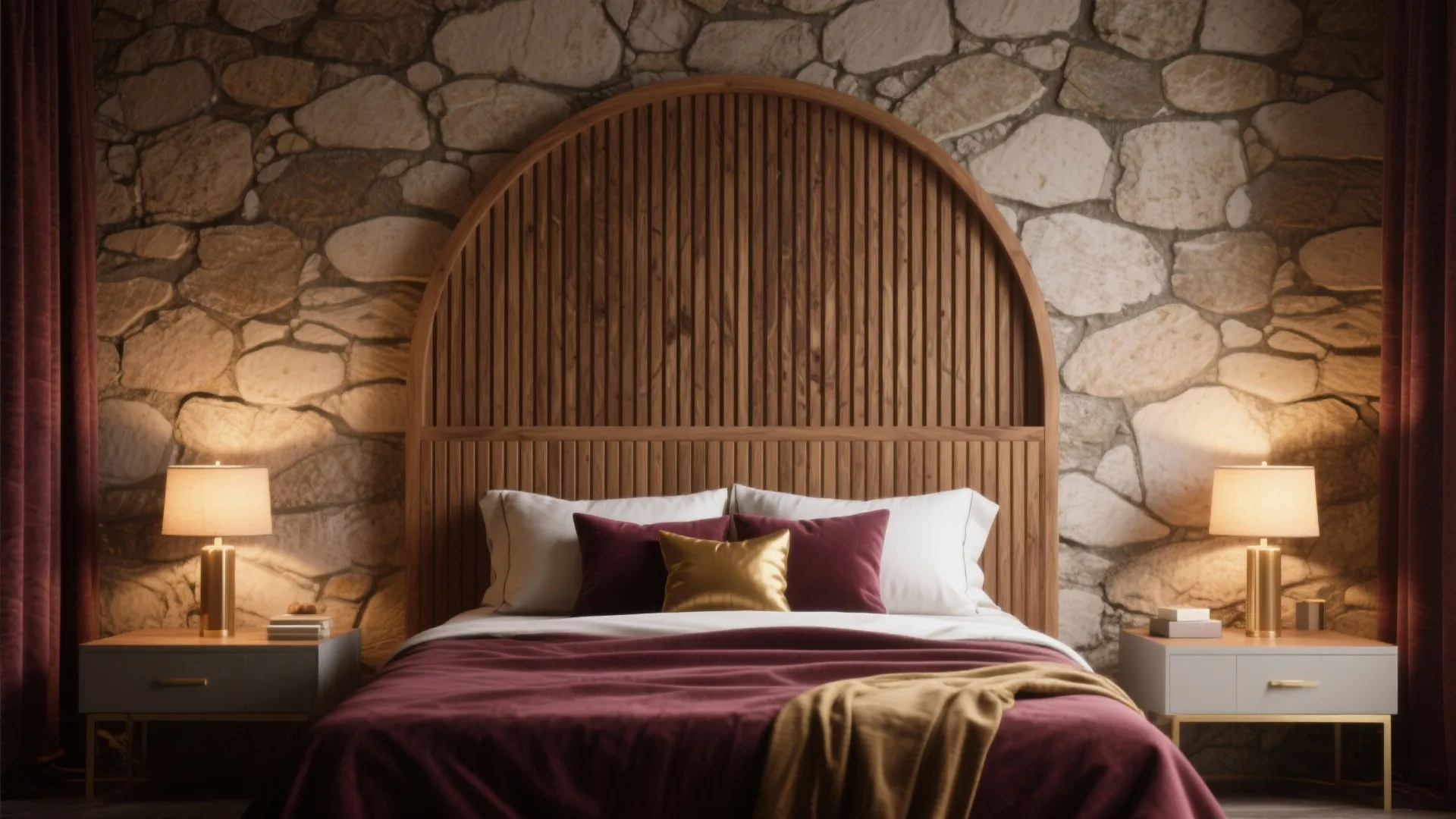 1. Statement Headboard: The Great Hall at your bed