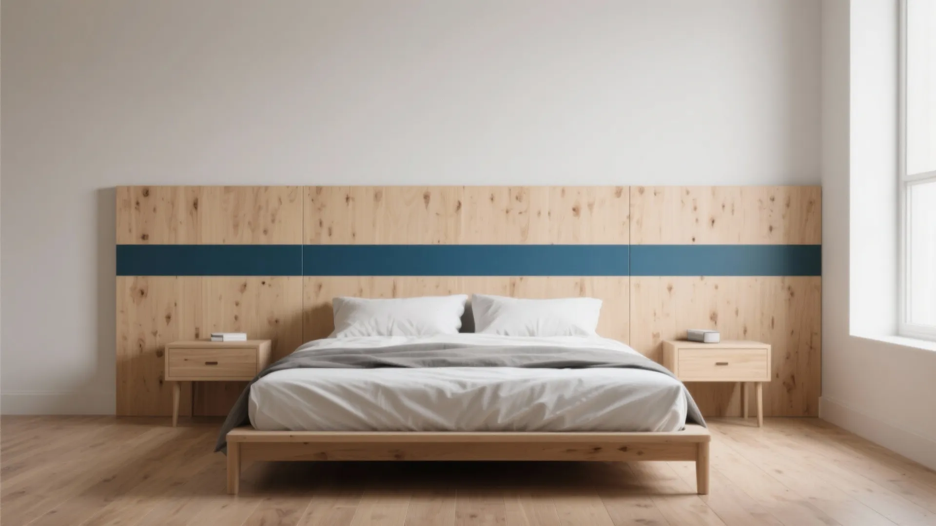 3. Statement Headboard, Minimal Elsewhere