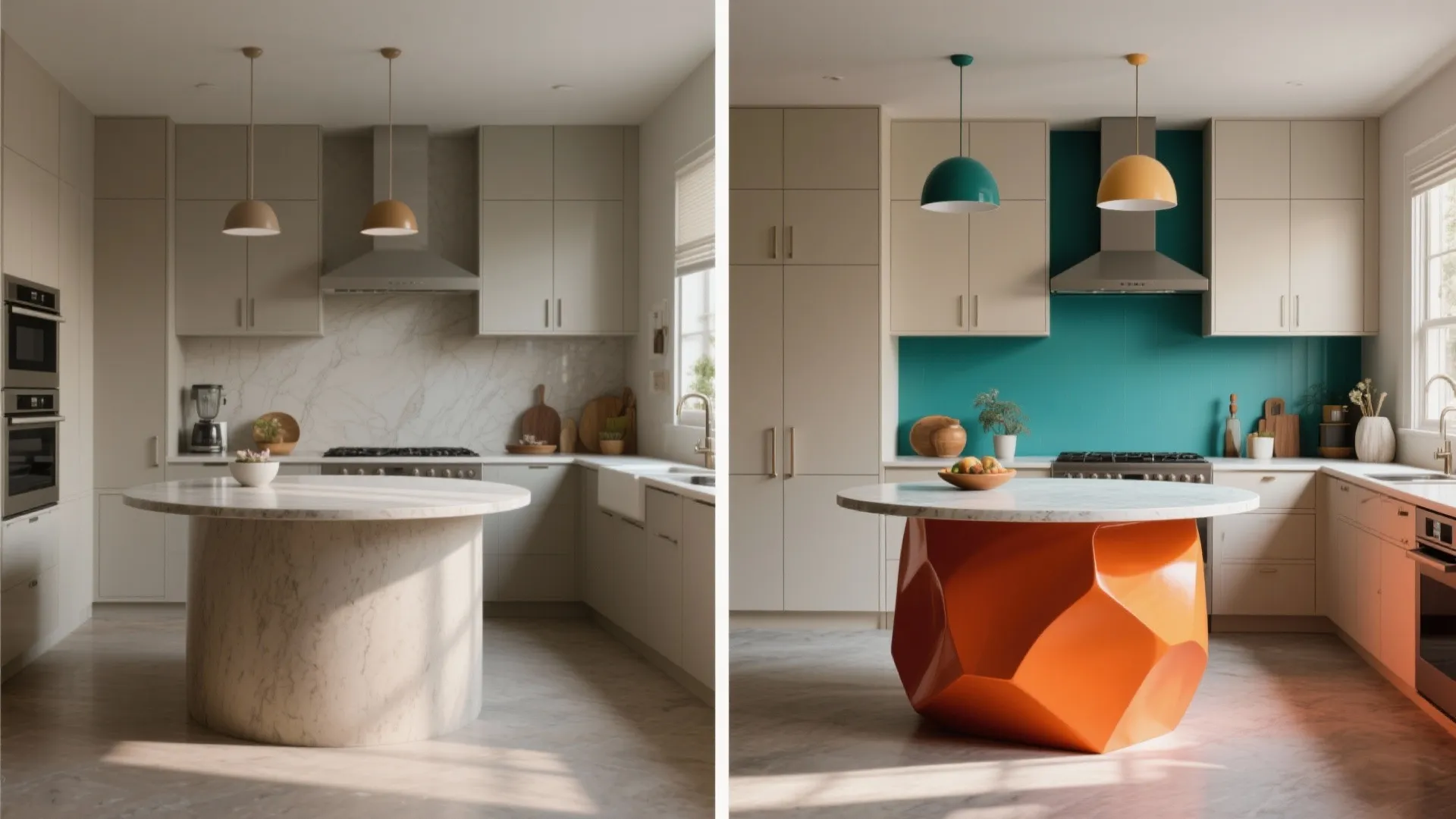 4. Statement island: paint the heart of the kitchen