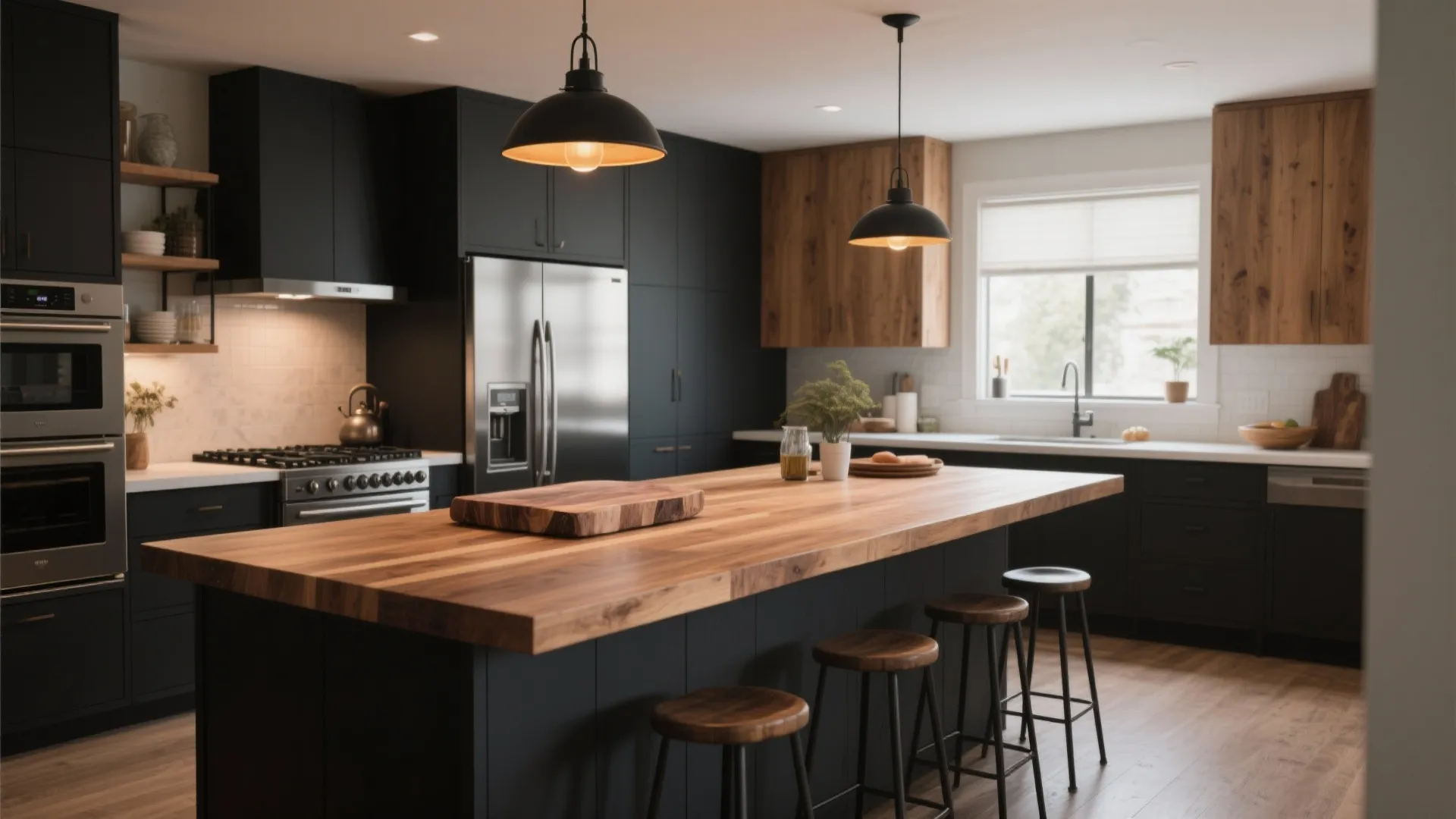 3. Anchor the space with a statement island