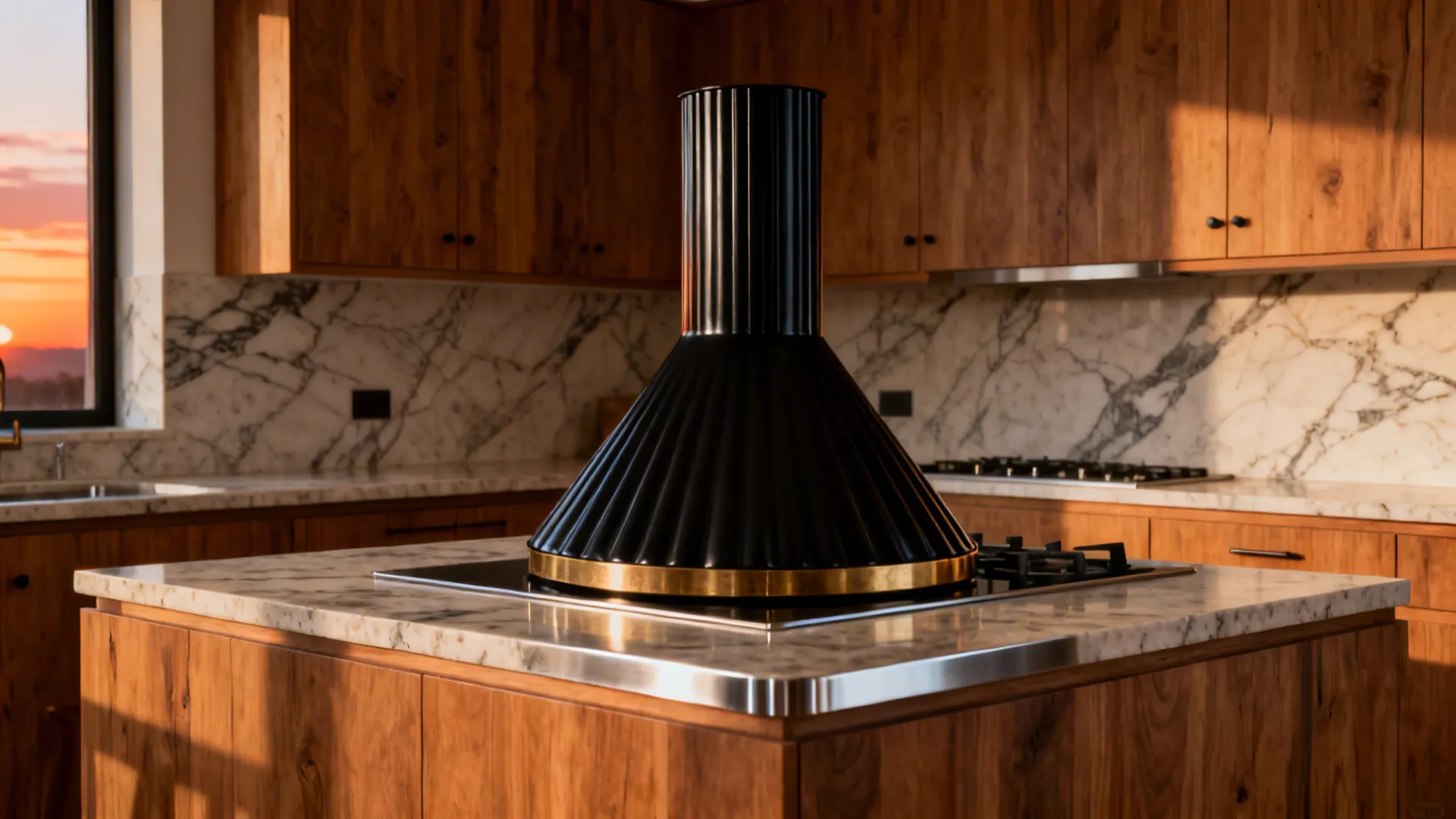 Statement Island Hood as a Design Feature