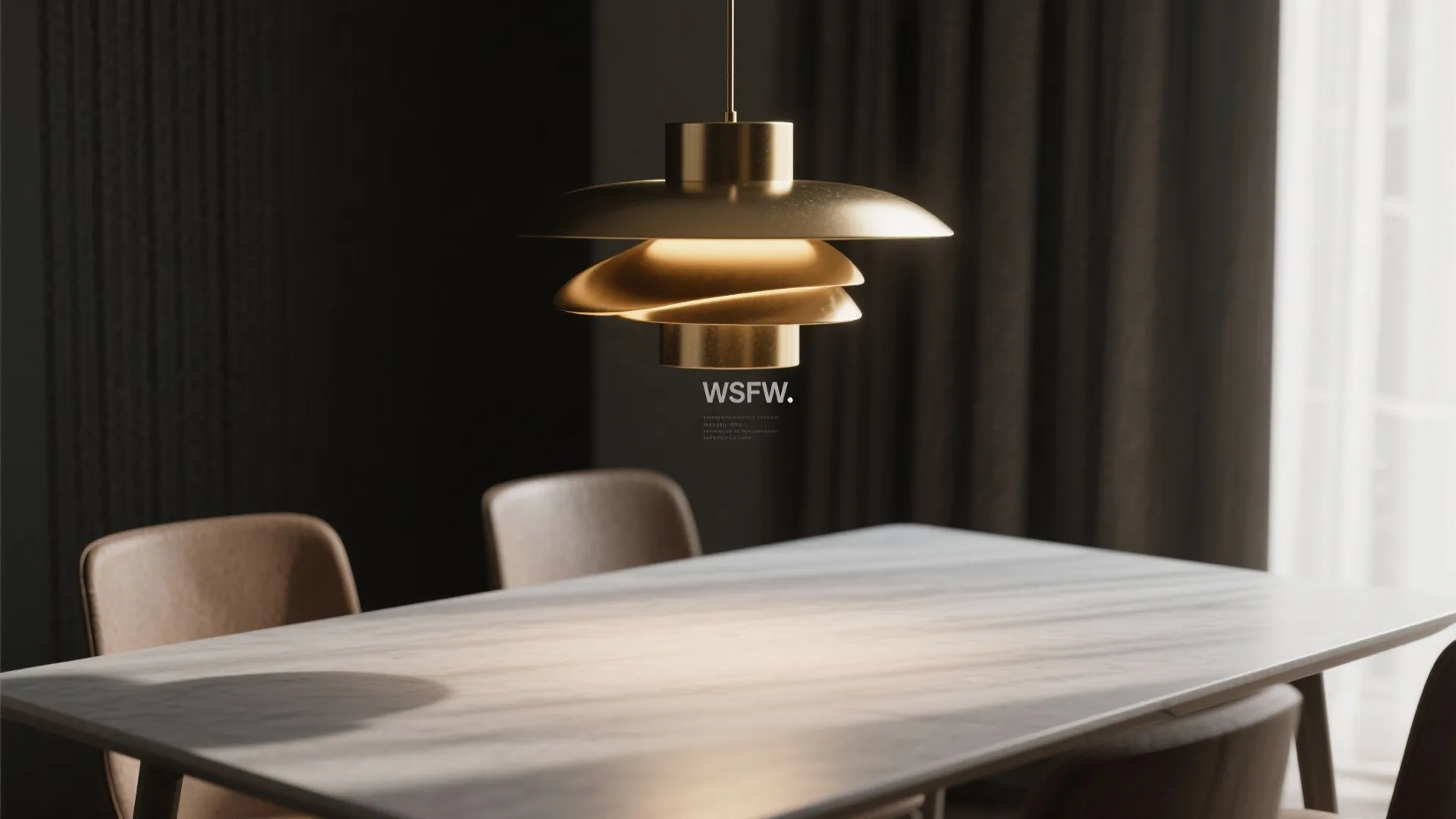 3. Contrast with statement lighting