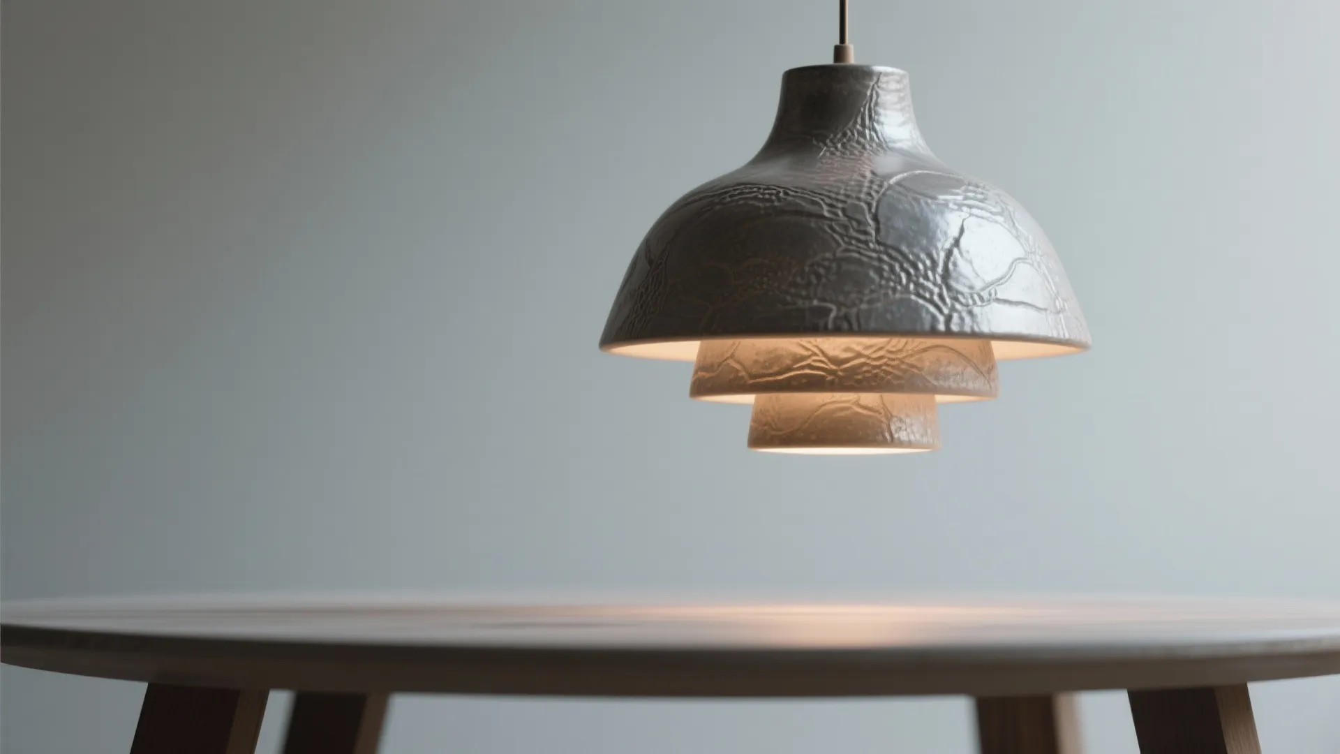 4. Statement Lighting, Minimal Clutter