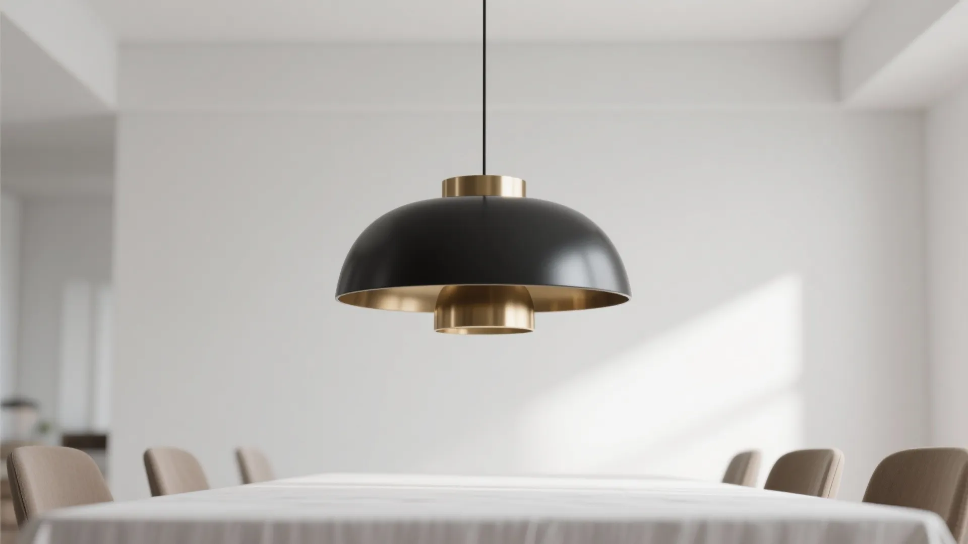 2. Minimalist Statement Lighting