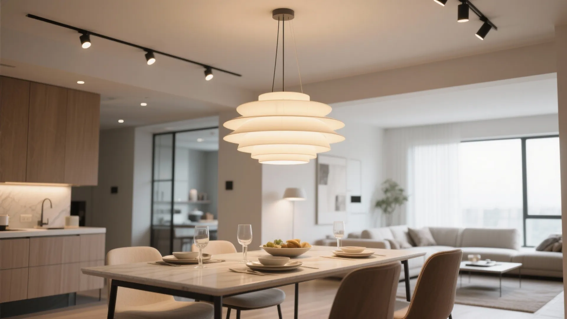 2. Use a statement light fixture