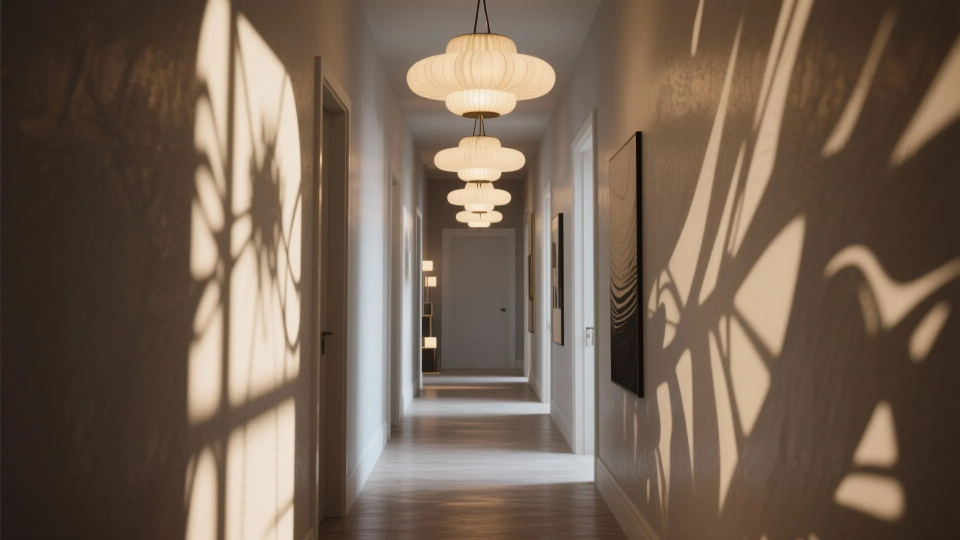 Statement Lighting in Halls