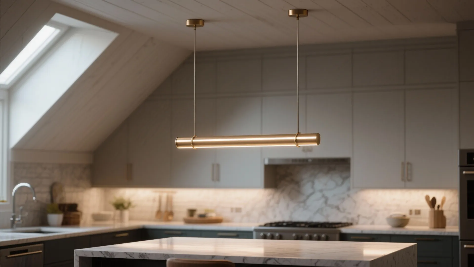 2. Use a Statement Light to Anchor the Space