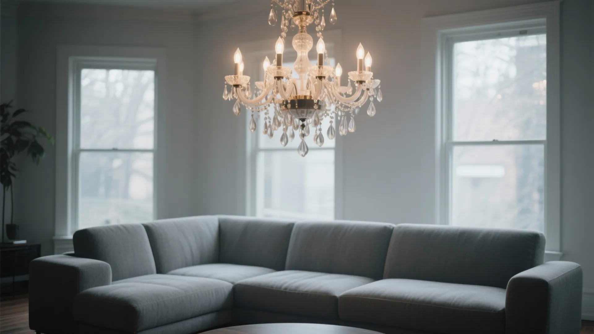 6. Pair Statement Lighting with Understated Furniture
