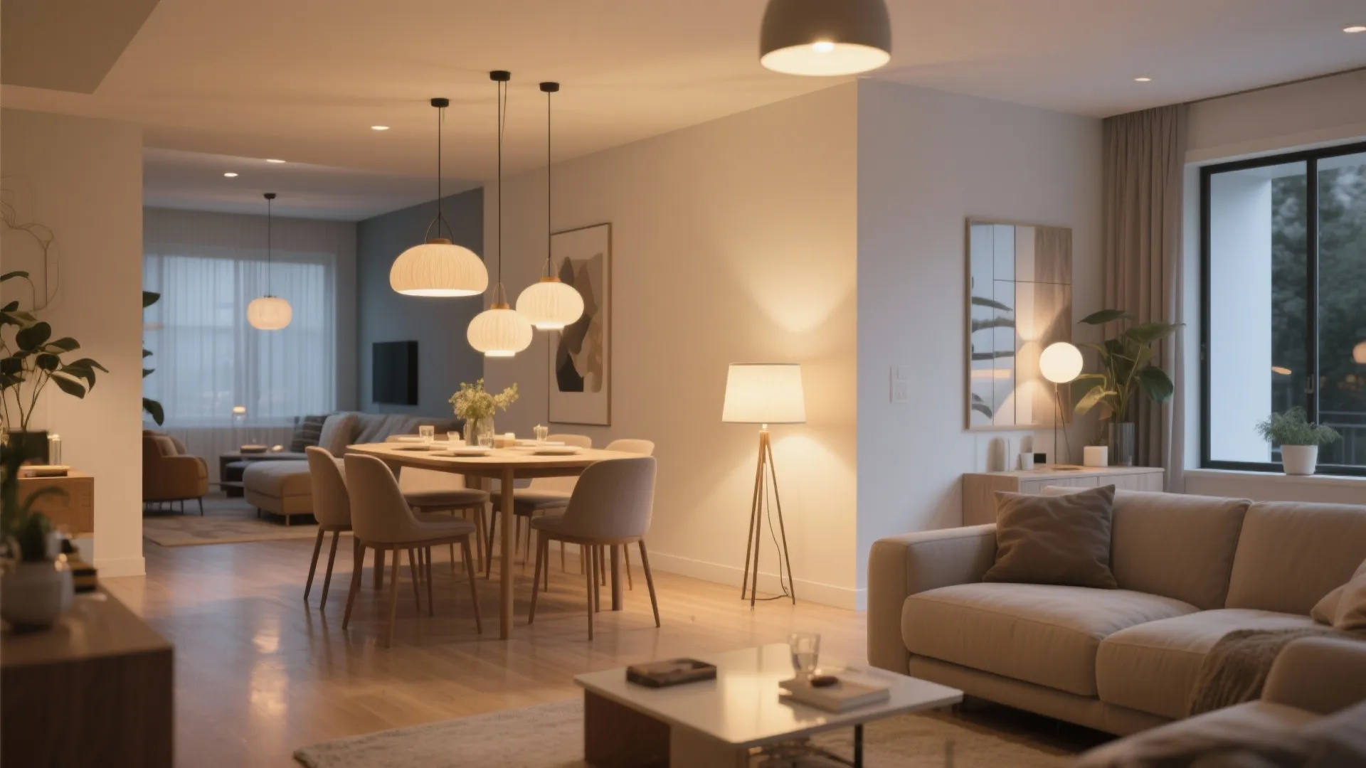 3. Statement Lighting Over Each Zone