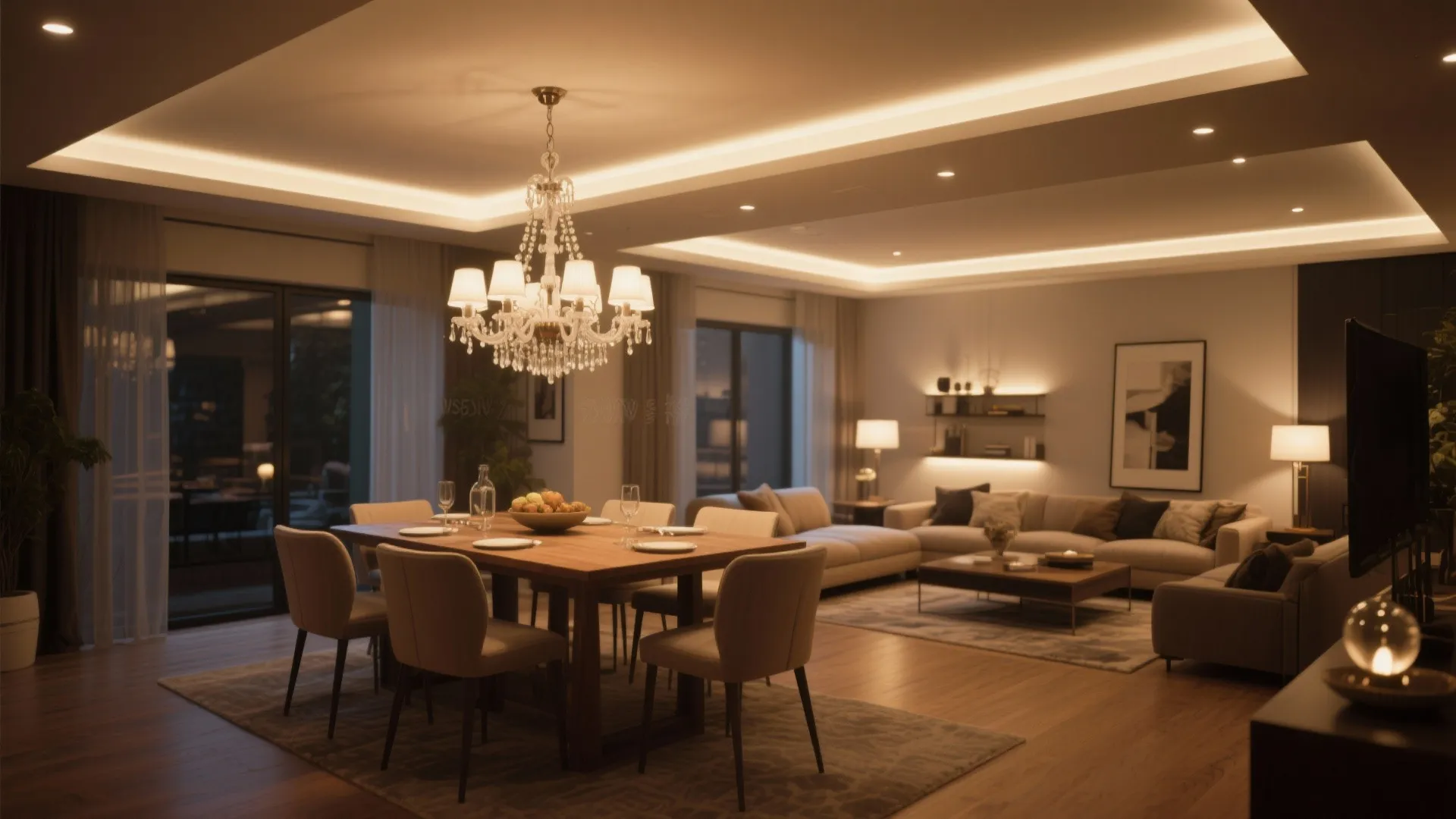 4. Statement Lighting Layers