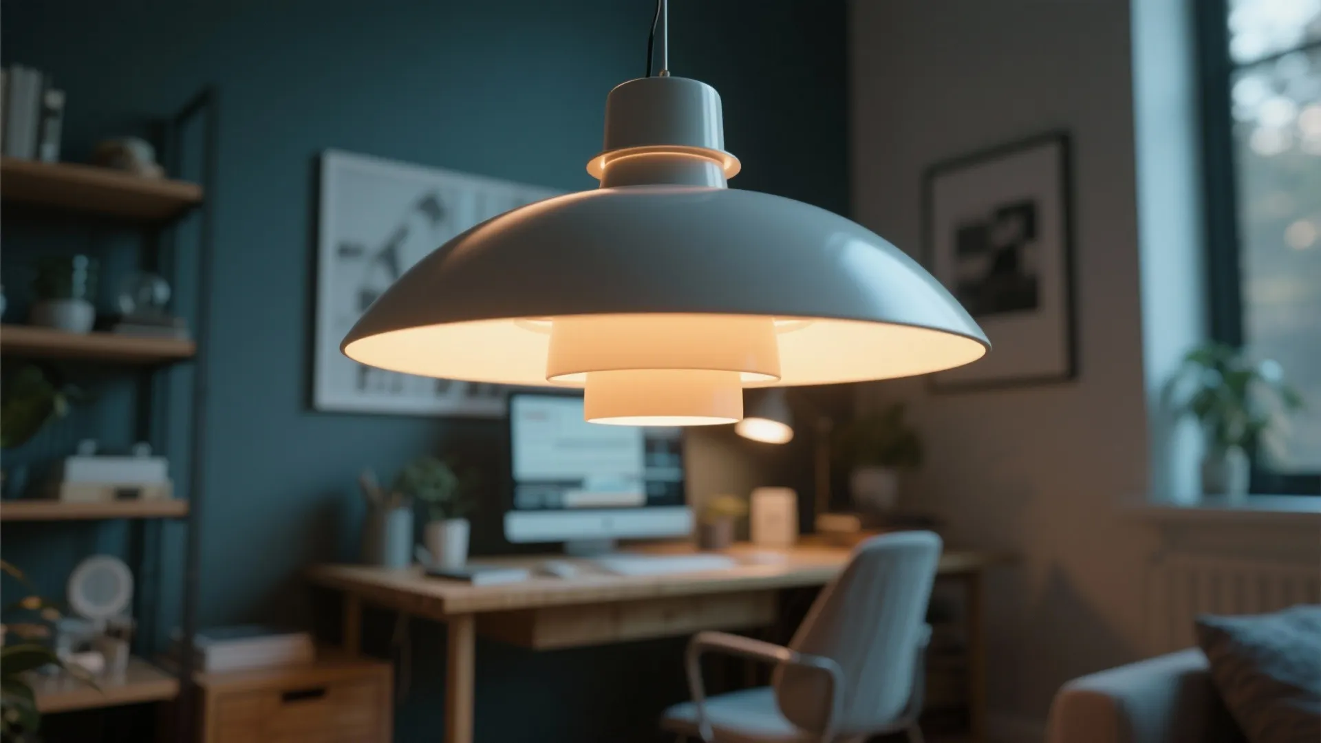 10. Statement Lighting to Define the Space