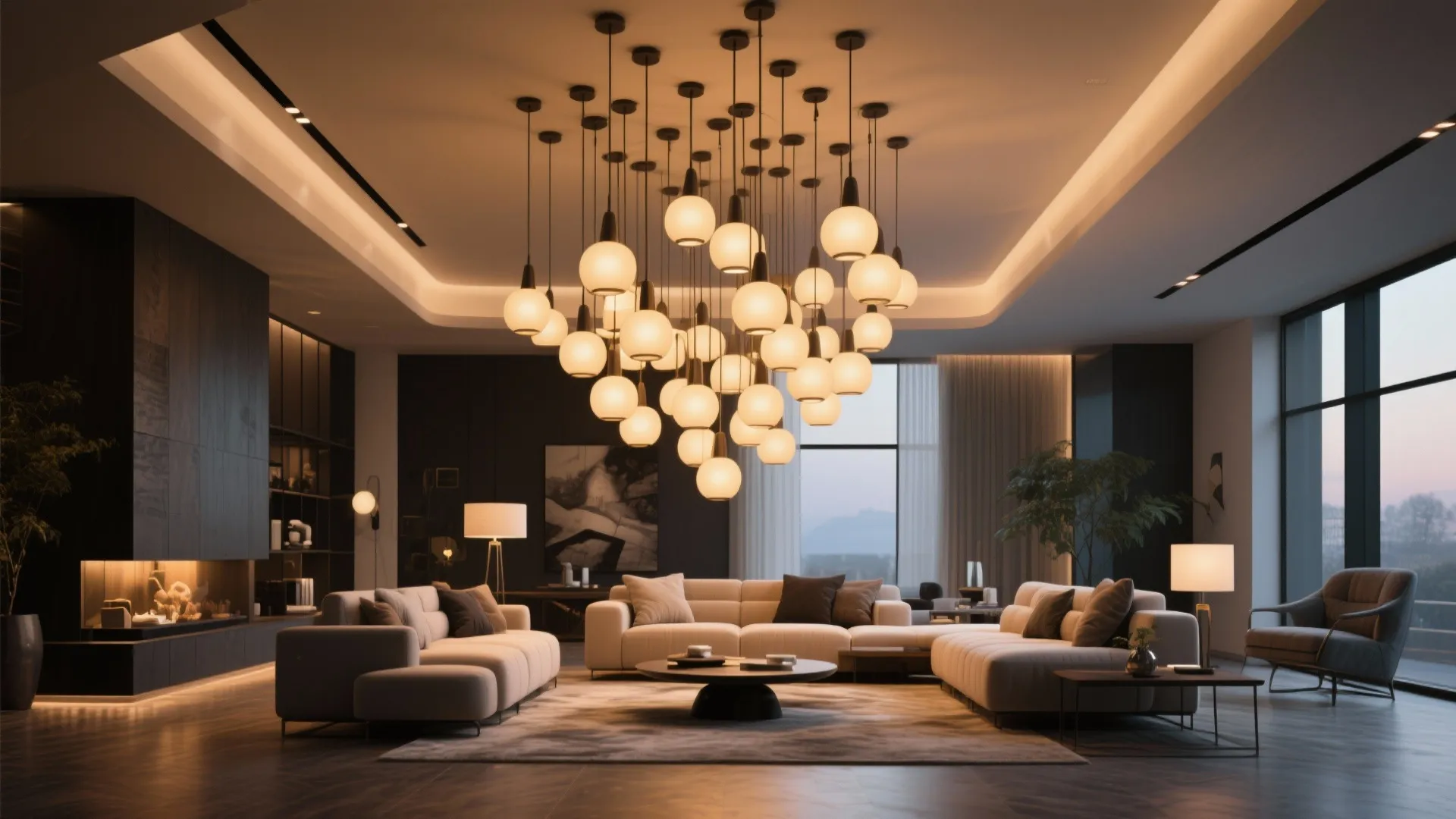 7. Statement Lighting Cluster