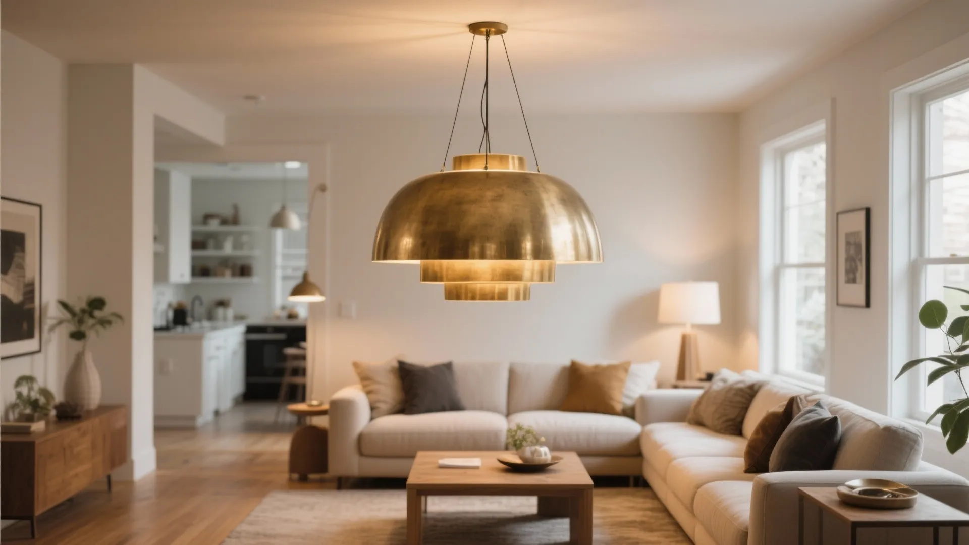 Statement lighting centerpiece