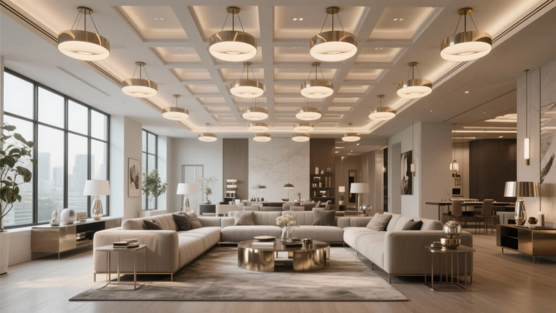 7. Statement Lighting Grid