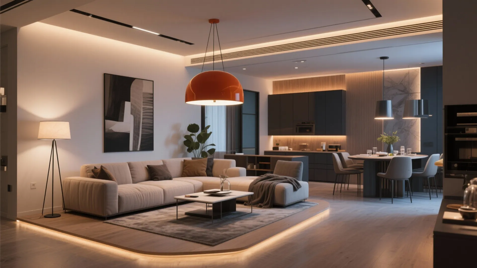 7. Statement Lighting for Each Zone