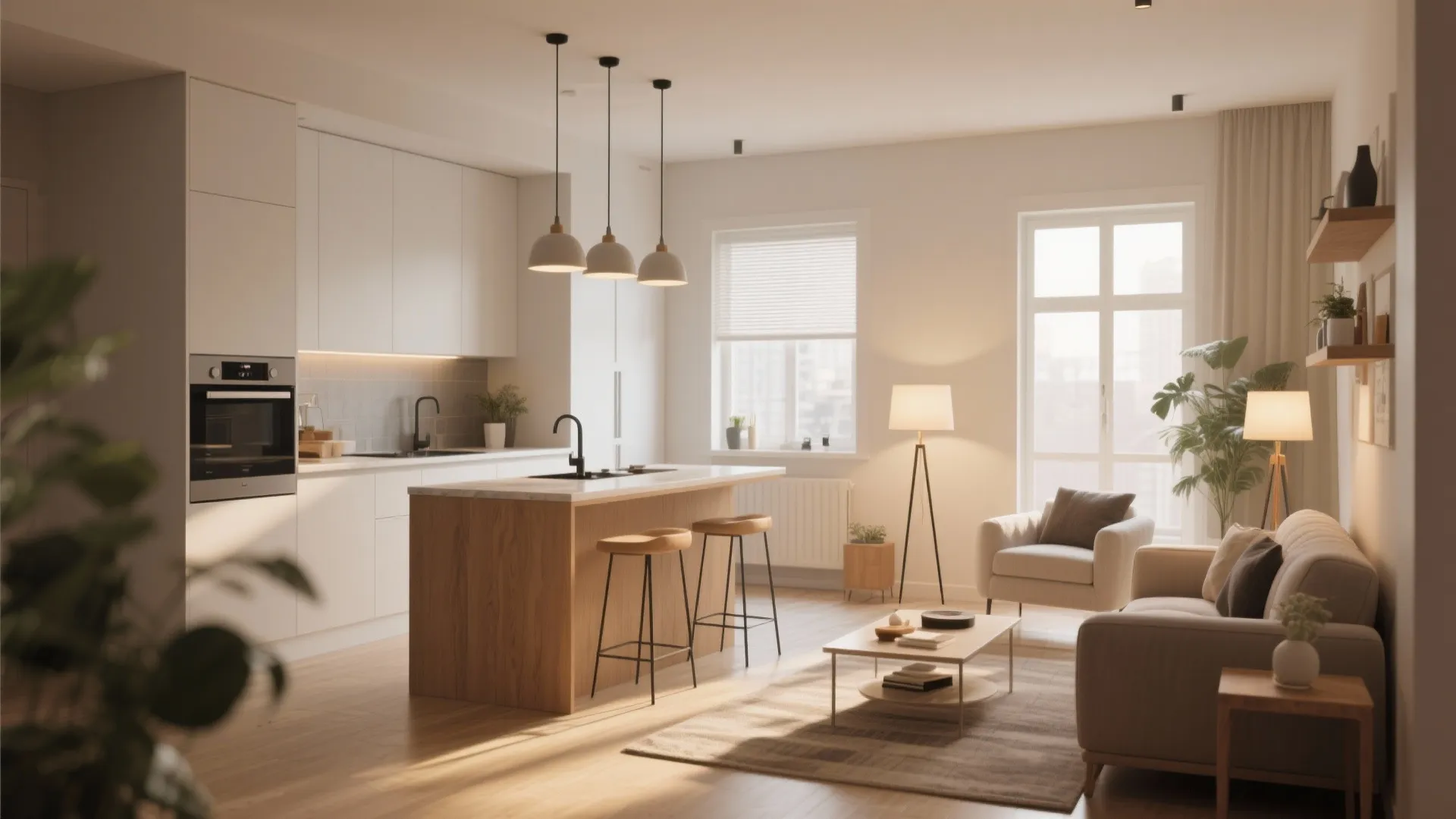 8. Statement Lighting Over Zones