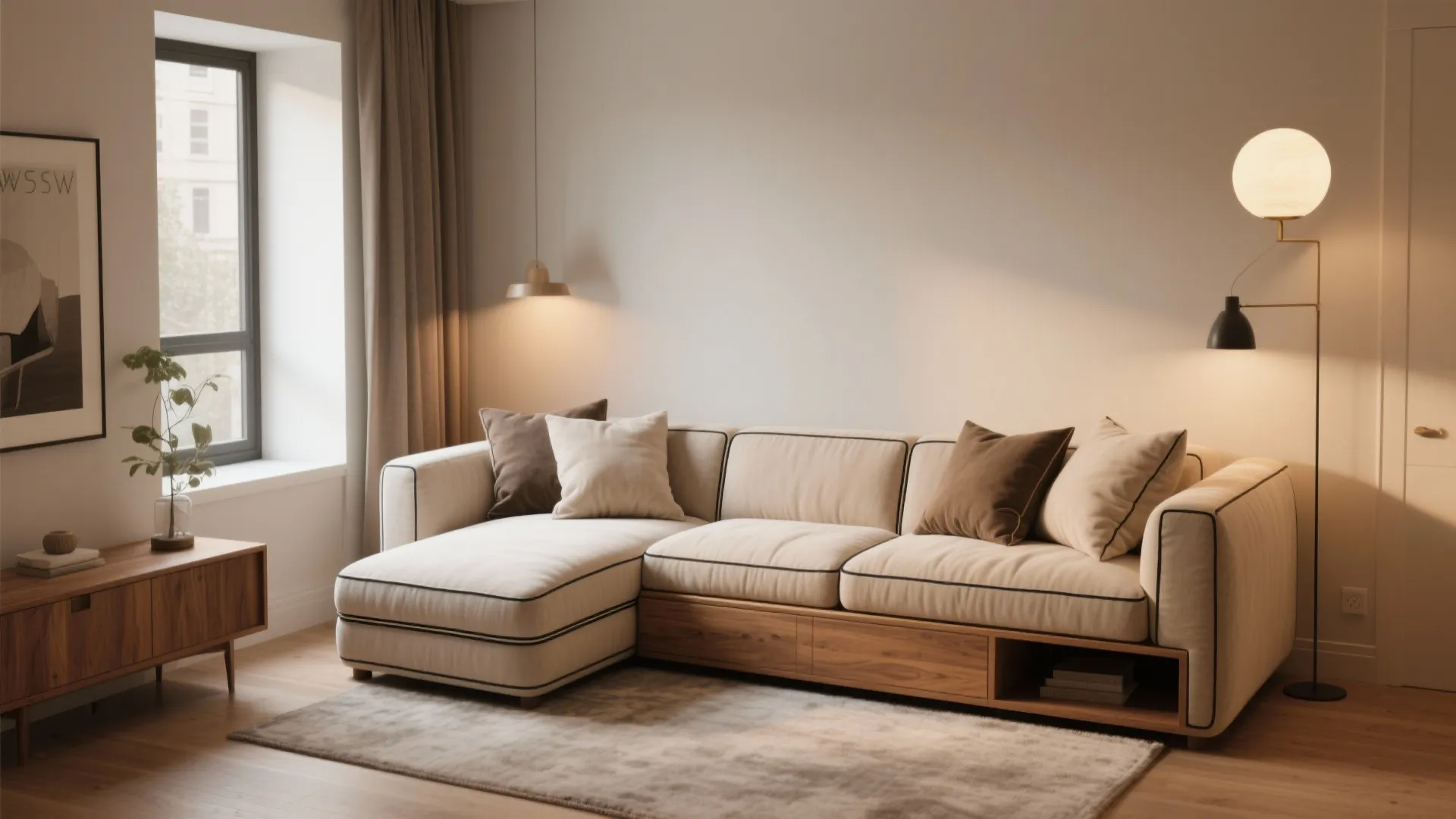 2. Use statement loungewear-style furniture