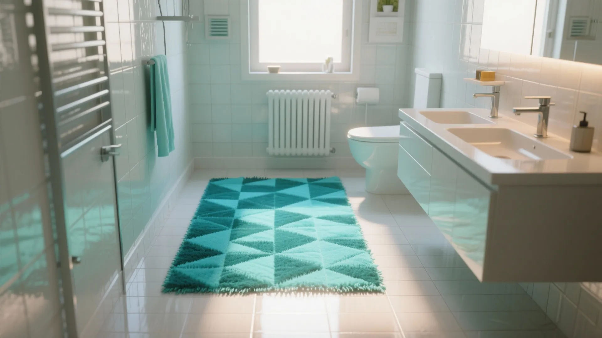 2. A statement mat as the focal point