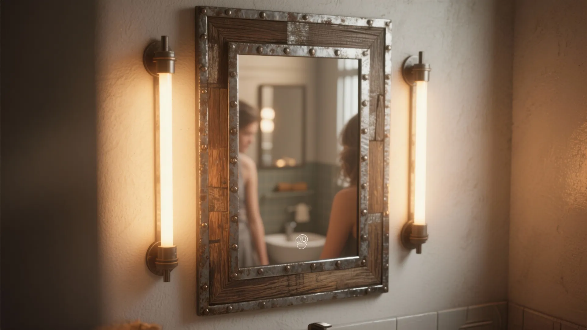 5. Soft Lighting and a Small Statement Mirror