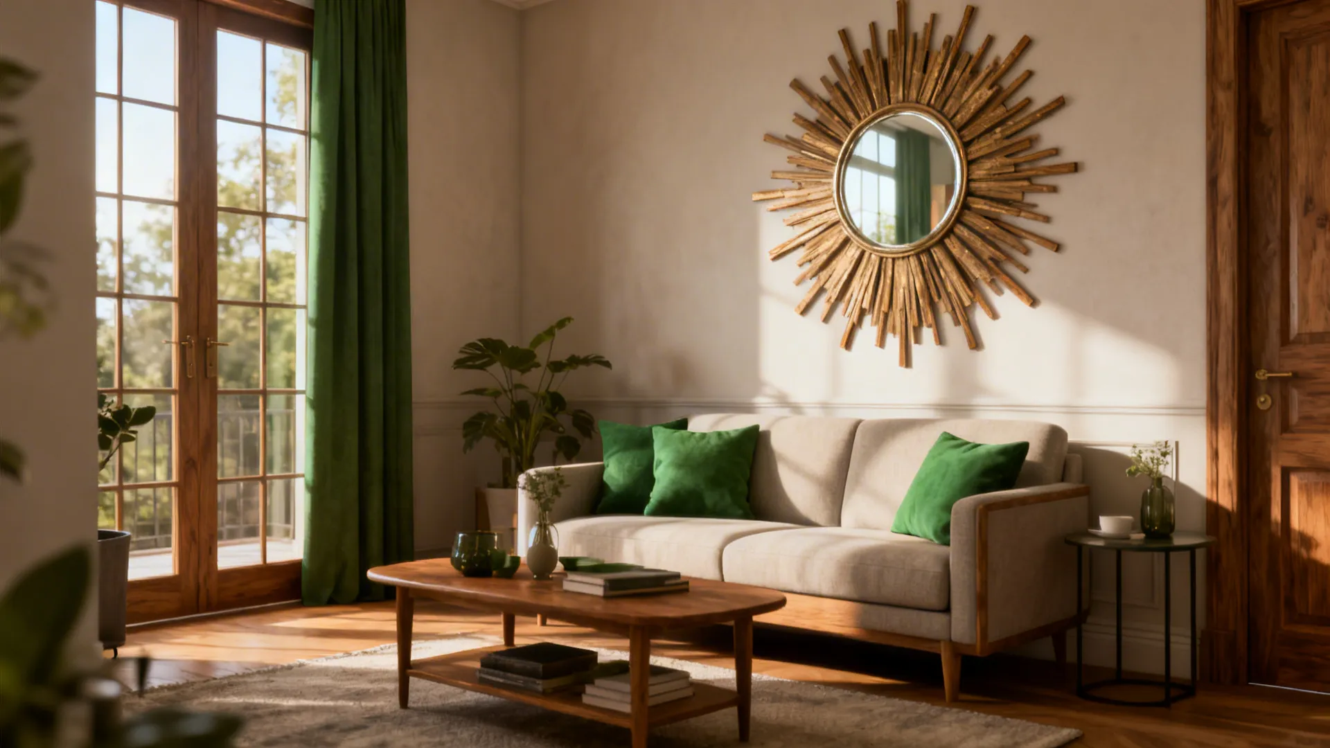 4. Statement Mirrors to Amplify Light