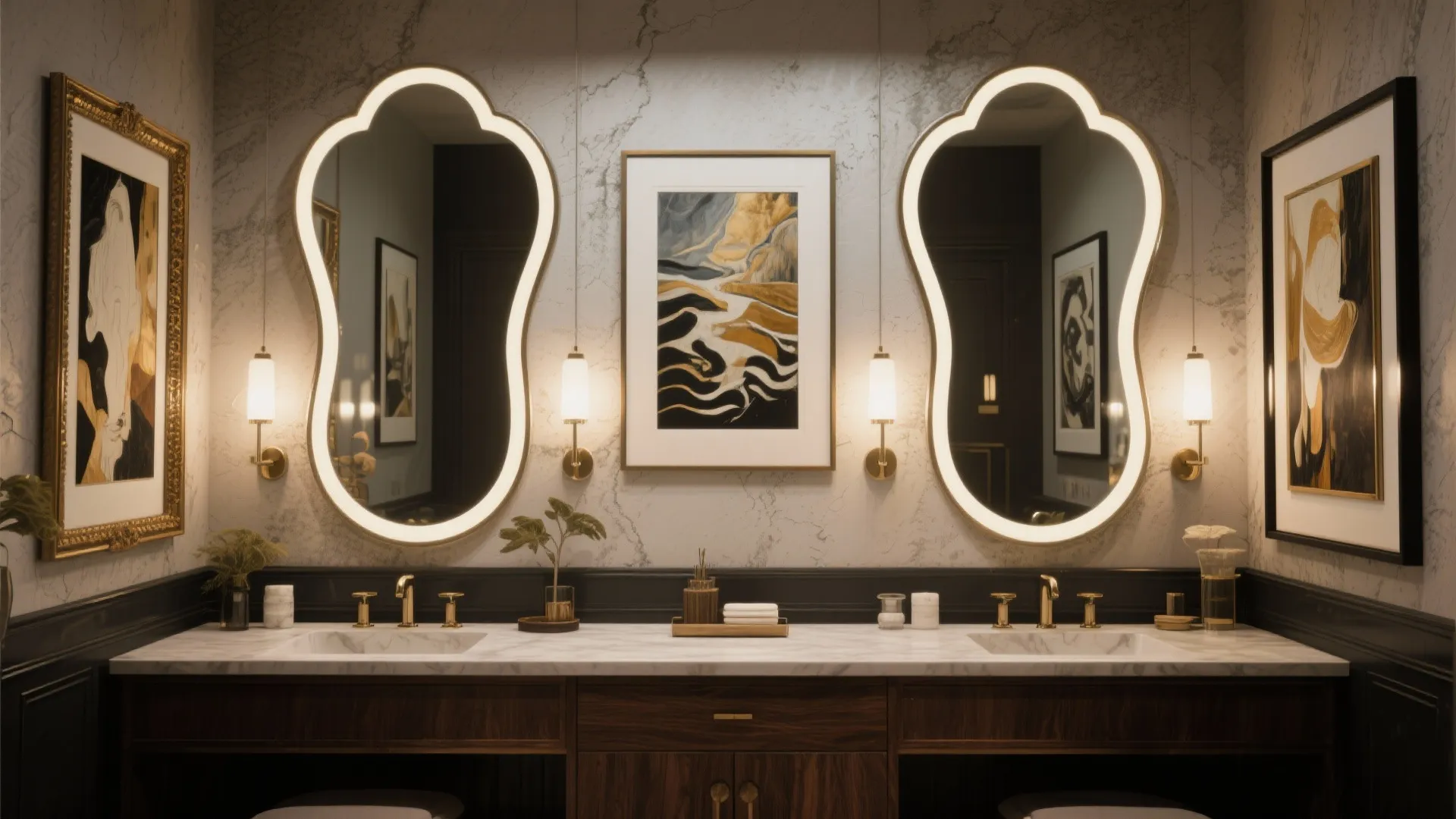 5. Statement Mirrors and Art Integration — Make It Personal