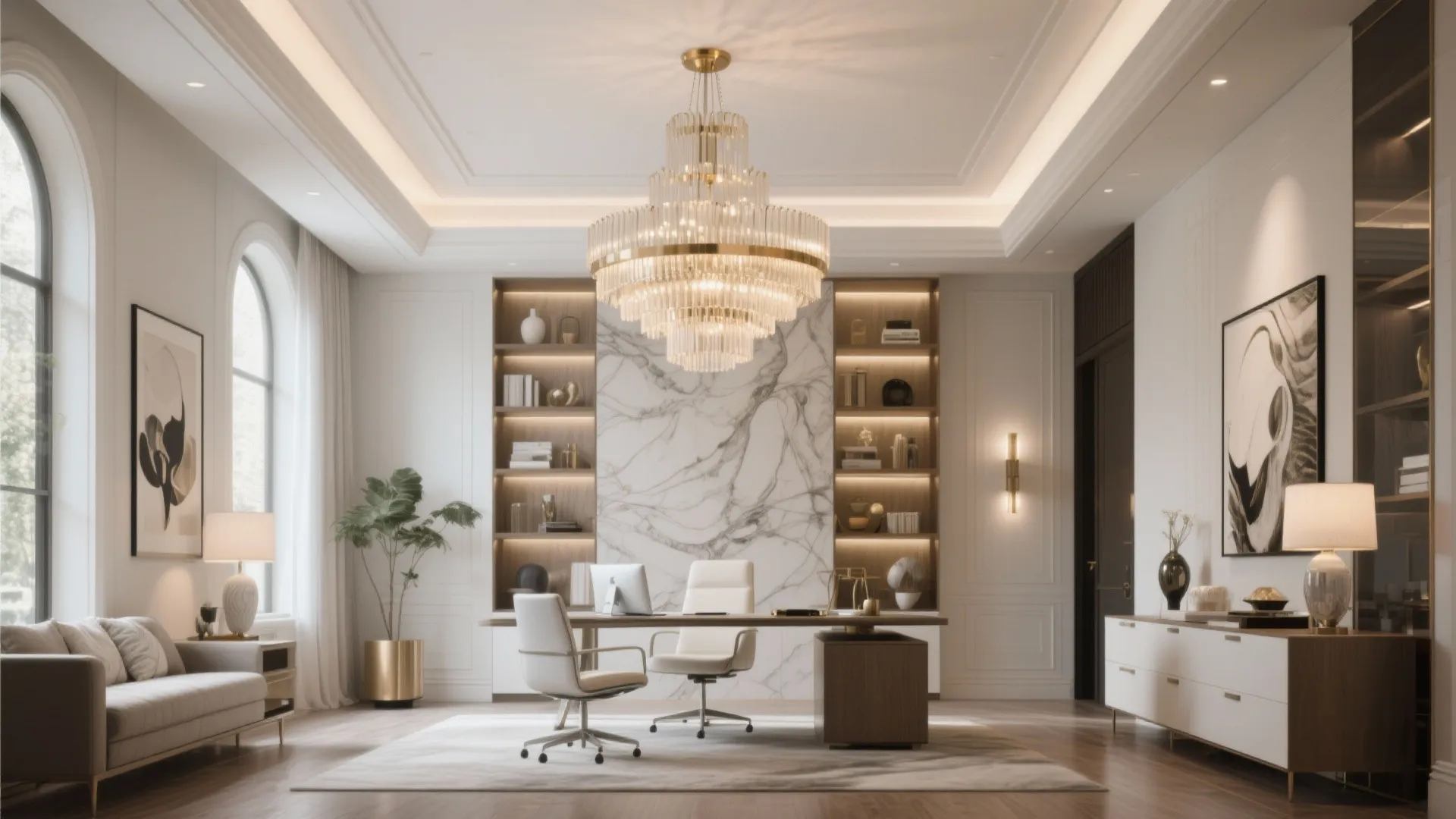 7. Statement Chandelier