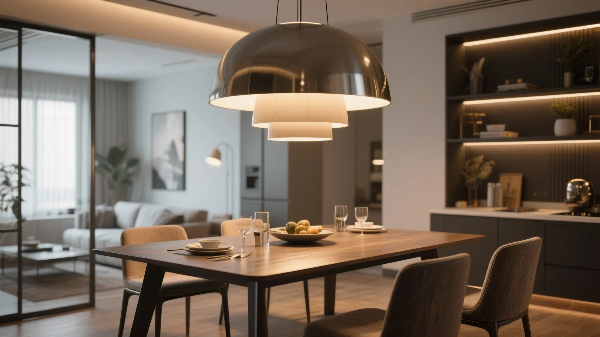 8. Statement Pendant Above